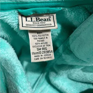 L.L.‎ Bean Light Green Full Zip Up Fleece Jacket Women's Small thumbnail 8