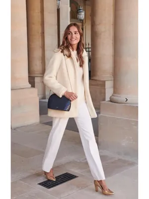 NWT SÉZANE ISÉE COAT White WOOL soft SZ42 us10 bust44 thumbnail 8