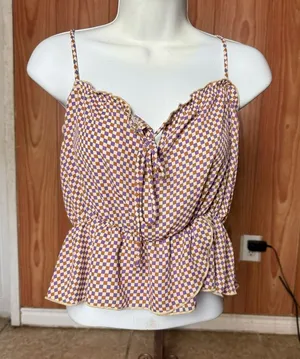 Papaya crop top‎ sz m thumbnail 1