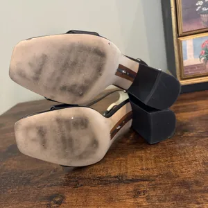 Sam Edelman Daniella Black Leather Heeled Sandals Shoes Size 8 Strappy thumbnail 6