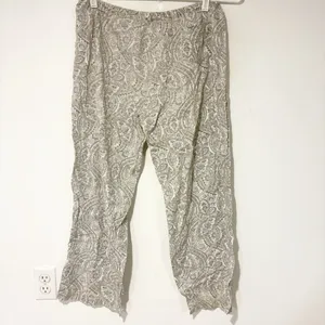 Ralph Lauren Cotton Grey Paisley Print Pull On Cotton Pajama‎ Pant Size Small thumbnail 4