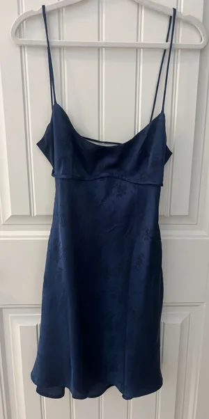 Princess Polly Navy Dress Mini thumbnail 1
