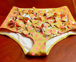 Kortni Jeane kj lime dots Small floral thumbnail 1