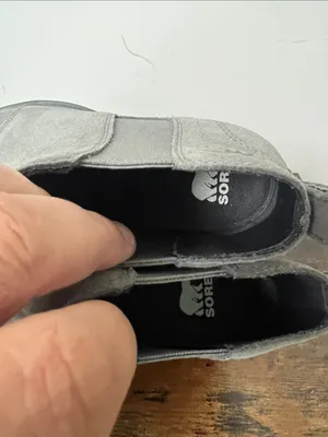 Sorel Women’s Gray Wedge Ankle Boots, size 6 ➡️ thumbnail 6
