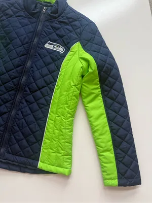 NFL Seahawks Quilted Coat Size Medium thumbnail 5
