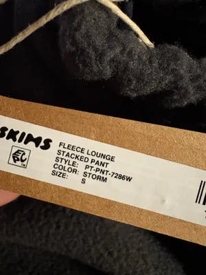 Skims fleece lounge stacked pant Color storm thumbnail 3