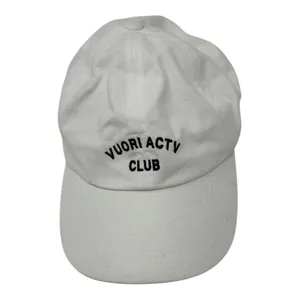 Vuori Active Club White Baseball Cap Adjustable Strapback Hat Cotton thumbnail 3