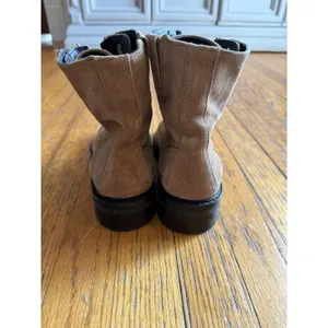 All Saints Ariel Brown Suede Zip Up Combat Boots Size 37 thumbnail 5