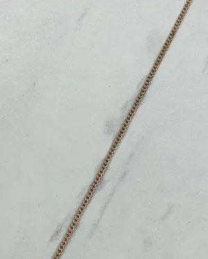 Chico's Rose Gold Tone Chain Link Rhinestone Pendant Necklace ✨ thumbnail 6
