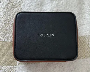 Lanvin Black and Brown Cosmetic Bag thumbnail 5