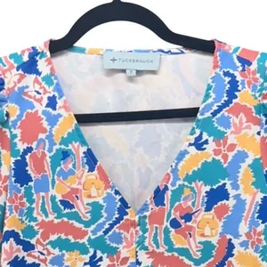 Tuckernuck Marguerite Blouse Small‎ Blue thumbnail 4