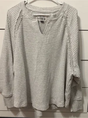 American Eagle Big Hug Waffle Sweatshirt thumbnail 1