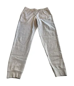 Nike Womens Sportswear Jersey‎ Joggers Beige Taupe Cotton Sweatpants Medium thumbnail 1