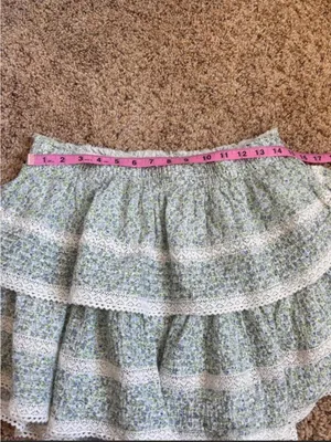 Aerie Floral Tiered Ruffle Mini Skirt thumbnail 8