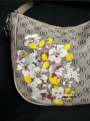 Nine West Women’s Floral Accent Beige Shoulder Bag thumbnail 4