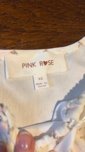 Pink Rose Tank Top Floral thumbnail 2
