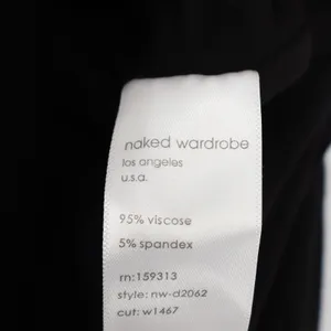 Naked‎ Wardrobe Black One Shoulder Double Strap Mini Dress M thumbnail 7