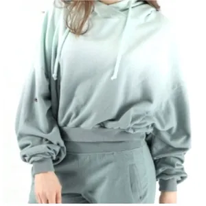 Young Fabulous & Broke Raissa Tie Dye Ombre Cropped Hoodie M/L thumbnail 4