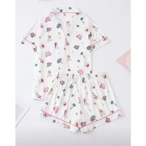 Women's 2-Piece Wedding Print Sleepwear Set Short Sleeve Shorts Extra Large thumbnail 3