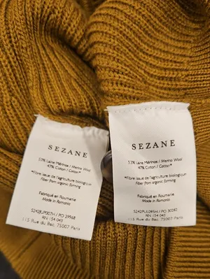 💕SEZANE💕 Ribbed Knit Set: Sami Jumper (Medium) + Naelle Skirt (Large) Green thumbnail 16