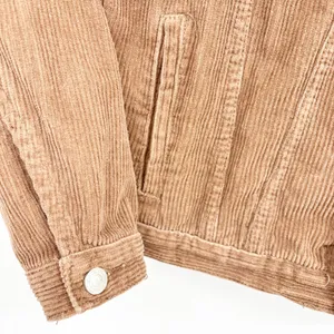 Princess‎ Polly Women Brown Western Boho Oversized Corduroy Trucker Jacket M/L thumbnail 5