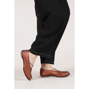CYDWOQ Stage Flat Leather Mary Janes 36 Copper Art to Wear Shoes Handmade In USA thumbnail 2