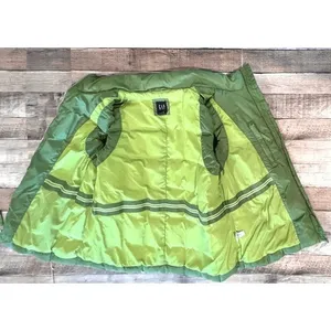 Gap‎ Vintage Down Puffer Zipper Winter Washable Vest Green MEDIUM Outdoor thumbnail 10
