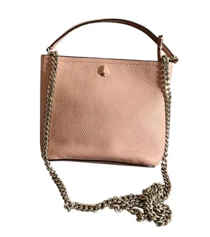Kate Spade Polly Small Convertible Crossbody Blush Pink Leather Handbag Chain thumbnail 5