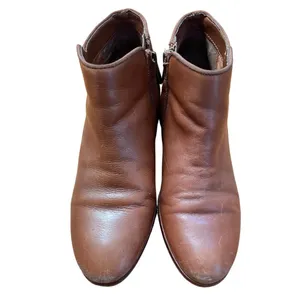 Sam Edelman Petty Leather side zip ankle bootie women’s‎ size 7 brown thumbnail 6