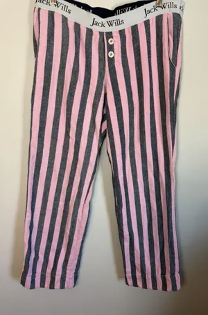 Jack Wills University Outfitters Women's Stripe Pajama bottoms Sz 6 Y2K Vintage thumbnail 1