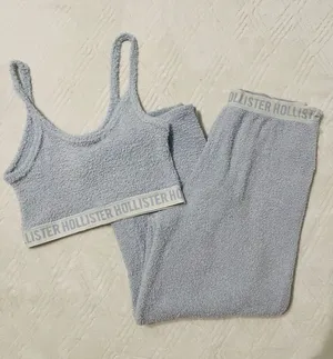 Hollister Sleep Light Blue Sherpa Pajama Set thumbnail 1