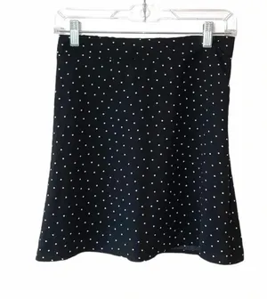bp Polka Dot Mini Skirt Black & White High Rise Unlined thumbnail 1