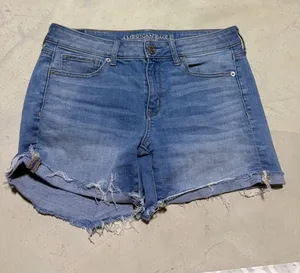 American Eagle Outfitters Women’s Midi Denim Shorts 8 thumbnail 1