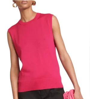 100% cotton J. Crew Vibrant Pink‎ Tank Top thumbnail 1