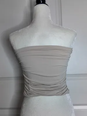 Peppermayo Stretch Jersey Tube Top Ivory Size 8 thumbnail 2