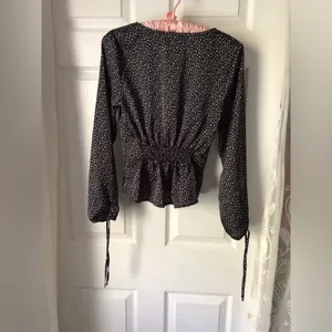 Abercrombie fitted blouse polka dots size small Y2K thumbnail 8