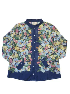 Sézane x Aimie Pierro NWT Shirt in Poetry Blue Floral Button Down Shirt 40 / 8 thumbnail 7