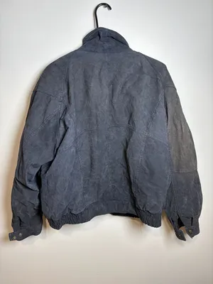 Ash Creek Trading Vintage Suede Leather Bomber Jacket with Oklahoma Seal Buttons thumbnail 6
