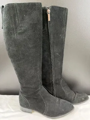 Nine West Nicolah Women's Black Leather Shoes/Boots Size 7.5M SKU 5720 thumbnail 1