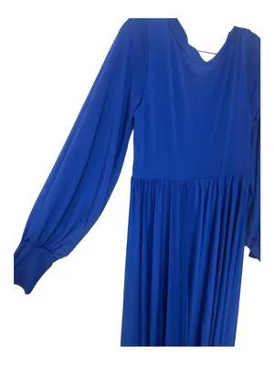 Maternity Photo Shoot Dress Sz Medium Blue thumbnail 4