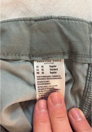 American Eagle Green Cargo Pants Olive Women’s thumbnail 2