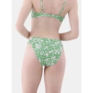 No Boundaries Womens Bikini Bottoms Size S Green Floral Cheeky High Leg Swim thumbnail 3