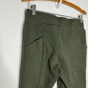 Betabrand journey DPYP dress pant yoga pant olive green‎ women's medium petite thumbnail 8