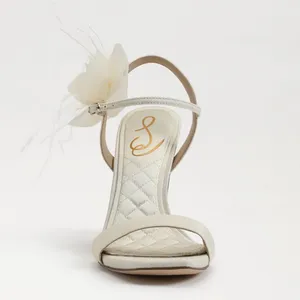 Sam Edelman Cream Floral Heels thumbnail 4