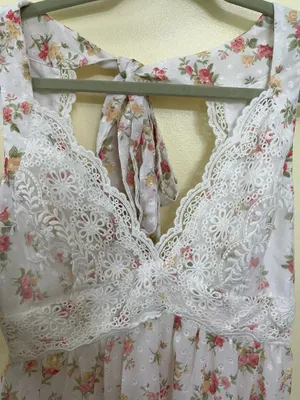 NEW Altar’d State White Floral Midi / Maxi Dress Size Medium NWT thumbnail 9