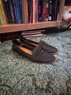 Lucky Brand Black Leather Loafers thumbnail 4