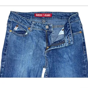 Vintage 90s Guess Jeans Straight Leg Womens 29 Mid Rise Triangle Logo Y2K Grunge Denim thumbnail 4