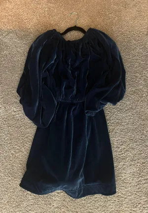 Free People Portia Velvet Mini Dress thumbnail 2