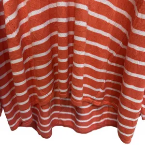 Lane Bryant Orange Striped High Low Top with Back Zipper Plus Size 18/20 thumbnail 3