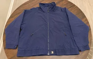 Vintage Carhartt Jacket Fleece Lined Mens Made In USA Blue Full Zip-2XL thumbnail 1
